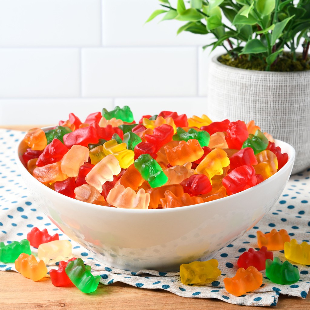 Kẹo dẻo gấu Great Value Gummy Bears Chewy Candy 1.47kg Hàng Mỹ có bill