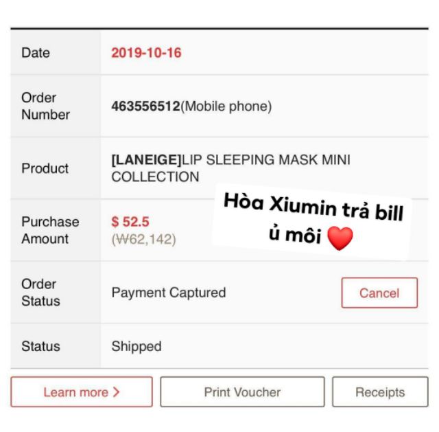 Ủ Môi Laneige hàng CHÍNH HÃNG CHECK BILL ( có sẵn ) | BigBuy360 - bigbuy360.vn