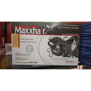 Maxxhair Viên uống mọc tóc hộp 30 viên