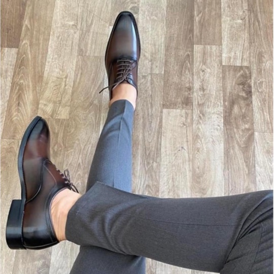 Giày Oxford nam cao cấp da bò thật bảo hành 1 năm - Mã T203