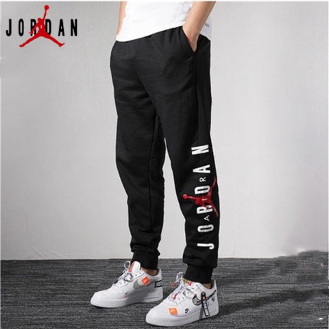 Quần thể thao 100% cotton in logo Nike Jordan thời trang cho nam