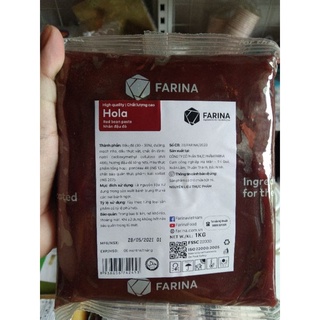 Nhân trung thu đậu đỏ Farina hola 1kg