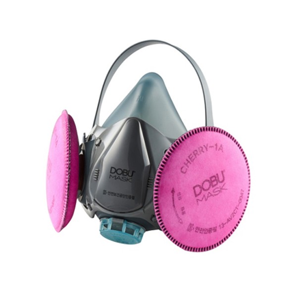 Mặt nạ lọc bụi Hàn Quốc Cherry-1, đã kèm 2 phin lọc - chống khí gas, khử mùi hơi hữu cơ