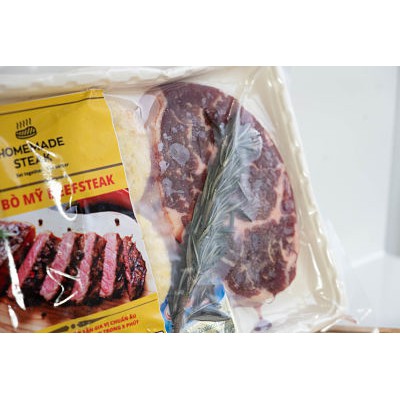 Combo2 Beefsteak Bò Úc - Bộ Sản Phẩm Bít Tết  Bò Úc Để Tự Làm Tại Nhà Trong 5 Phút ( Striploin Úc)