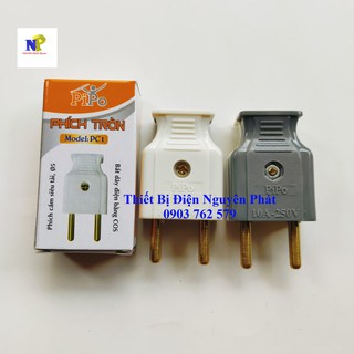[PIPO] Phích Cắm Tròn Siêu Tải CS2000w - Chân Phích 5 Ly