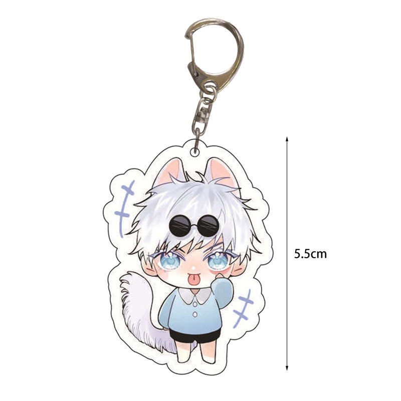 Móc Khóa Nhựa Acrylic Dễ Thương Hình Nhân Vật Anime Yuji Itadori Gojo Satoru