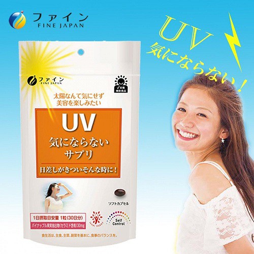 Viên uống chống nắng UV Inner Care Fine Japan giảm thâm nám 30 viên | BigBuy360 - bigbuy360.vn