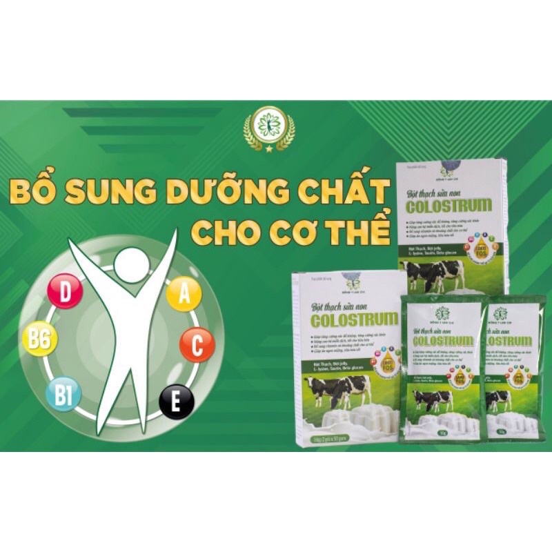 Bột Thạch Sữa Non Colostrum-Thạch Dinh Dưỡng Hộp 2 gói(Chính Hãng)