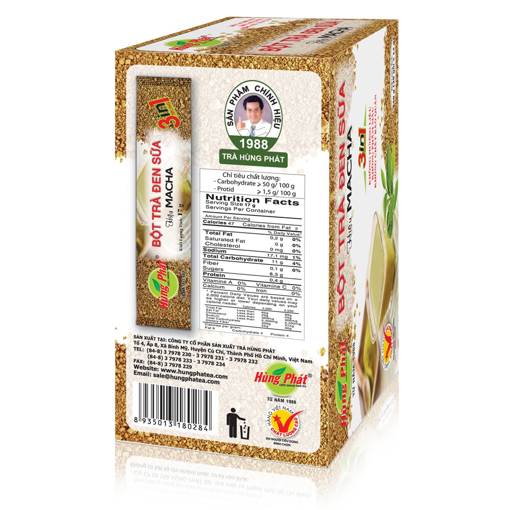 Bột Trà Đen Sữa Hiệu Macha - Macha Black Milk Tea Instant Powder | BigBuy360 - bigbuy360.vn