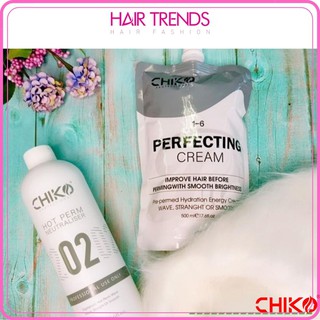 (CHÍNH HÃNG) Thuốc uốn tóc collagen thông minh CHIKO (Cặp)