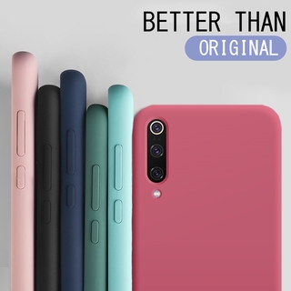 Ốp điện thoại silicone màu trơn thời trang cho Xiaomi Mi 9 Se Cc9E Mi 8 Pro Lite