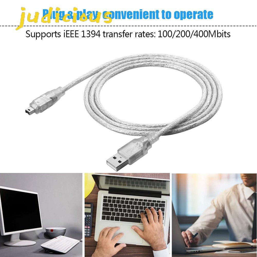 Cáp Chuyển Đổi 1.2m Usb 2.0 Sang Firewire Ieee 1394 4 Pin Male I