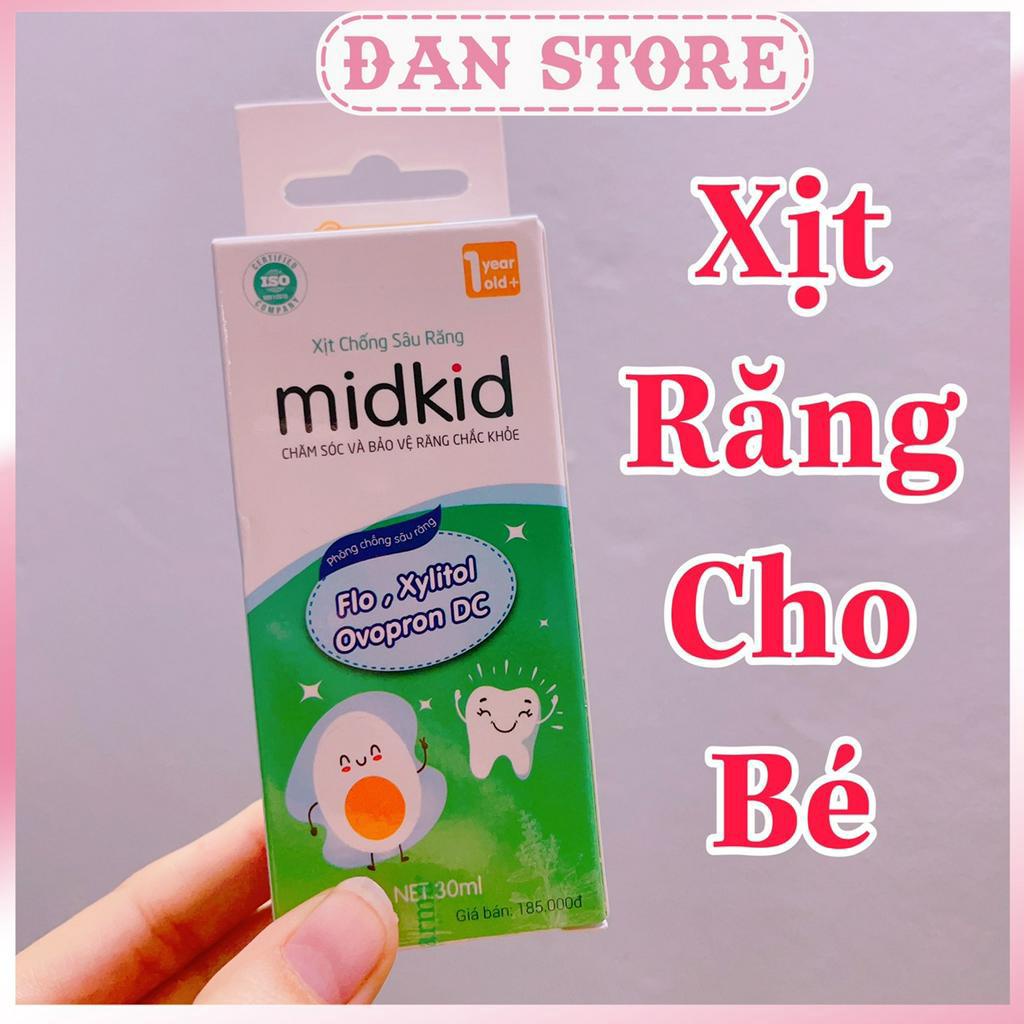 Xịt chống sâu răng Midkid, Kids entist cho bé, Chai xịt vệ sinh răng miệng chống mủn răng Midkid chính hãng