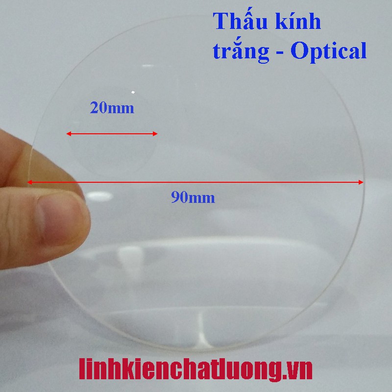 Thấu kính Zoom cho kính lúp LT-86 20X (thấu kính trắng - Optical)