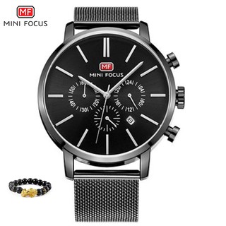 Đồng hồ nam Mini Focus chính hãng MF0023G.05 dây thép cao cấp