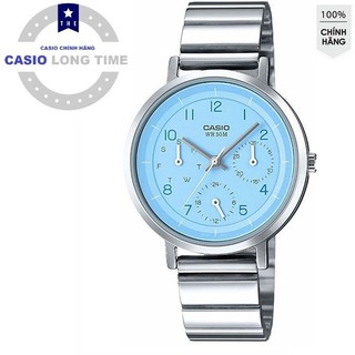 Đồng Hồ Nữ Casio LTP-E314D-2BVDF Dây Kim Loại - Nền Mặt Màu Xanh Trẻ Trung - Chống N