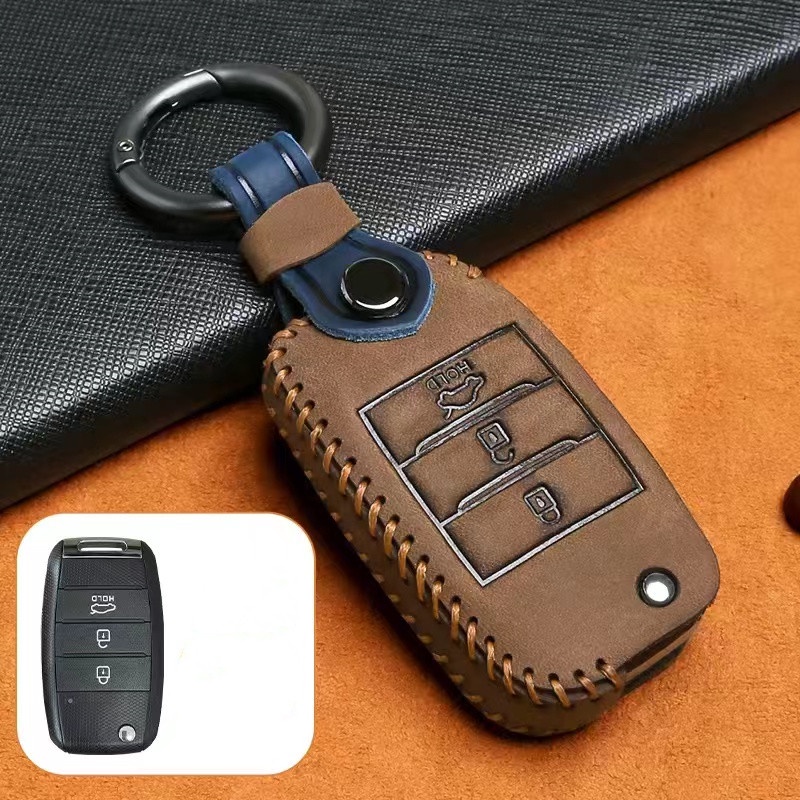 Bao Da Bảo Vệ Chìa Khóa Điều Khiển Từ Xa Cho Xe Hơi Kia k3 k2 k4 k5 kx3 kx5 Sportage Rio Ceed Sorento