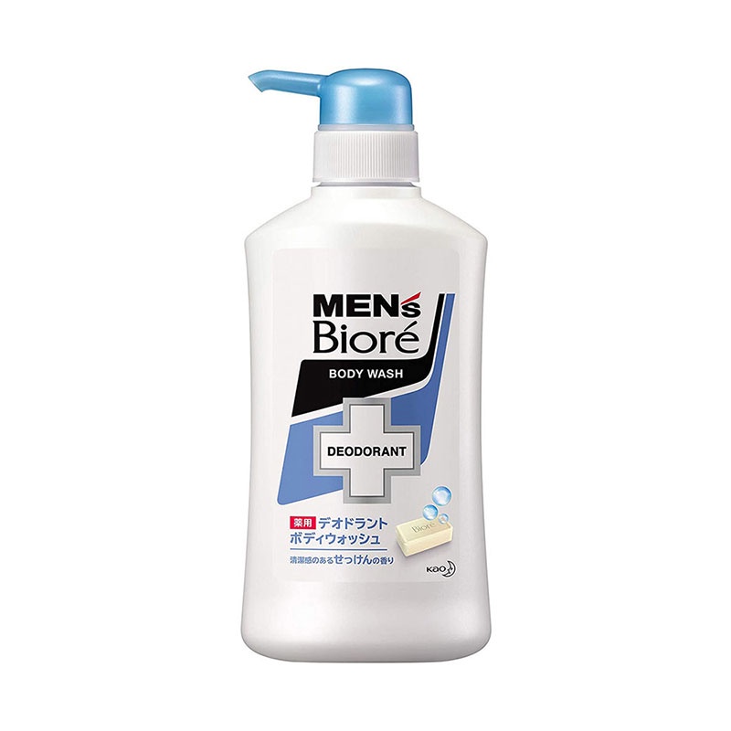 Sữa tắm khử mùi MEN's Bioré - Bạc hà mát lạnh, Xà phòng thơm mát dạng Chai 440ml , Túi 380ml