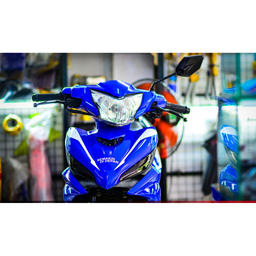 Tem trùm exciter 135 xanh trắng movistar đẹp, độ team decal xe ex dán đời 2011-2014