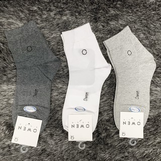 OWEN - Tất nam cổ trung Owen 100% cotton khử mùi 81609