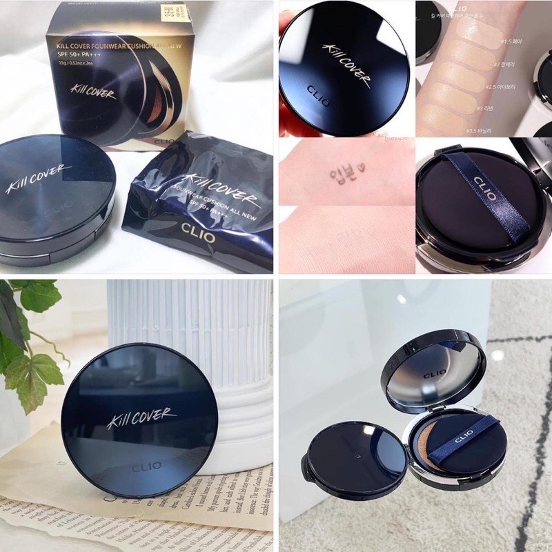 Phấn Nước Trang Điểm Clio Kill Cover Fixer Cushion Spf50+ Pa+++