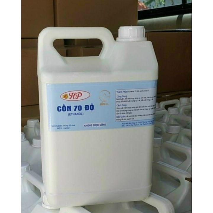 CỒN Y TẾ 5 LÍT HP, CỒN 70 VÀ 90 ĐỘ, HÀNG CHÍNH HÃNG CÔNG TY