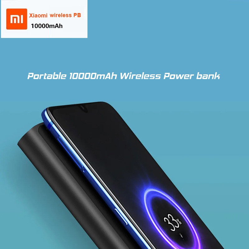 Sạc dự phòng không dây Xiaomi 10000mAh WPB15ZM [BẢO HÀNH 3 THÁNG]Tích Hợp Sạc Nhanh QC 3.0 18W, Sạc không dây 10W