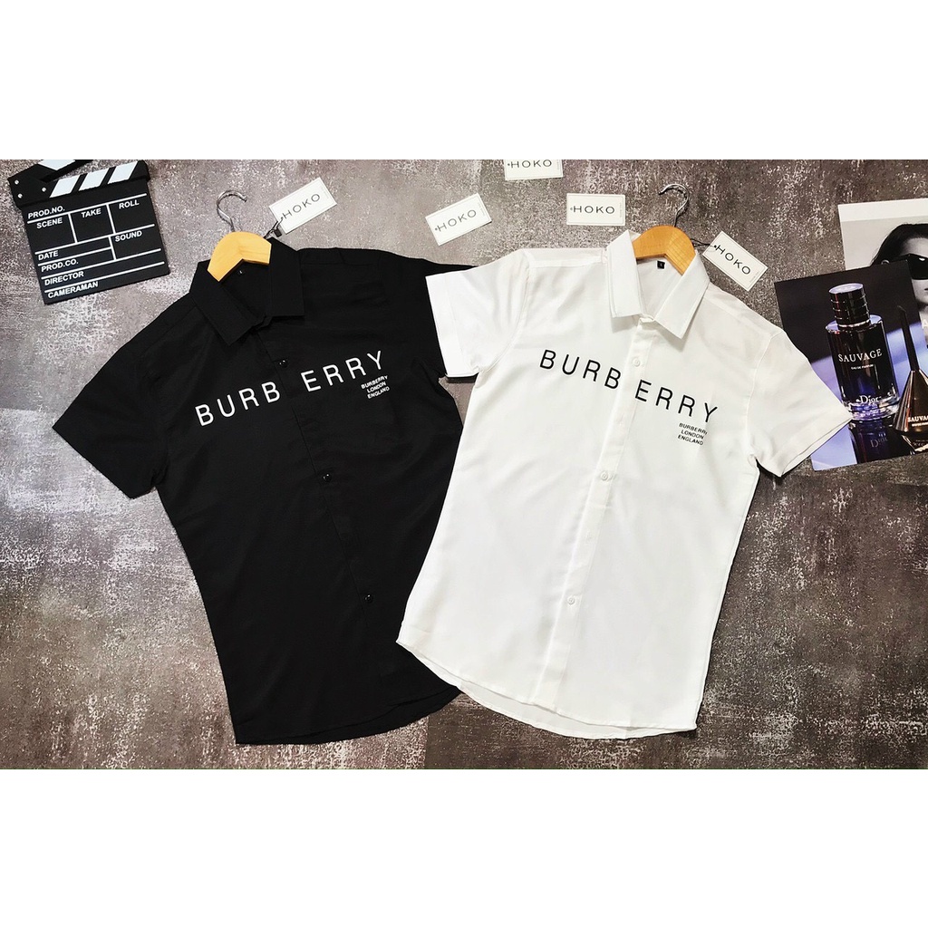 Áo sơ mi nam đẹp tay ngắn kiểu BBR 2 màu họa tiết giá hợp lý SORA STORE