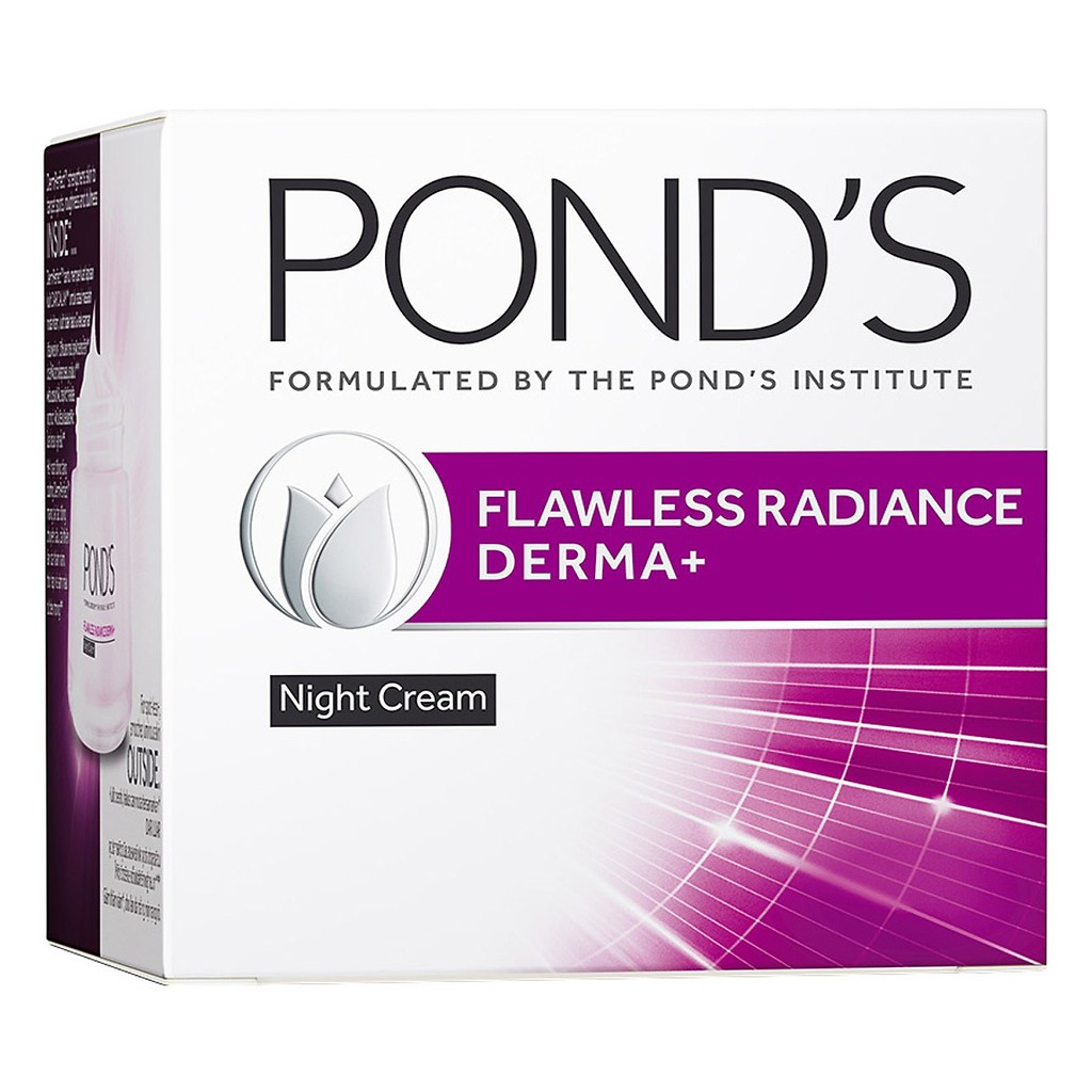 Kem Dưỡng Trắng Da, Giảm Thâm Nám Pond’s Flawless White Ban Đêm 50g