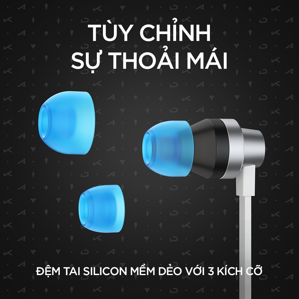 Tai nghe game in-ear Logitech G333 KDA - Dual Drivers, Jack 3.5mm, Mic, điều khiển trên dây