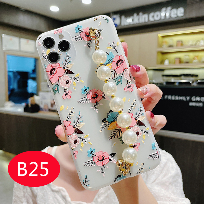 Ốp Lưng Họa Tiết Hoa Vintage Có Dây Đeo Tay Cho Oppo Reno 4f 4 3 2f 2z F11Pro F9 | BigBuy360 - bigbuy360.vn