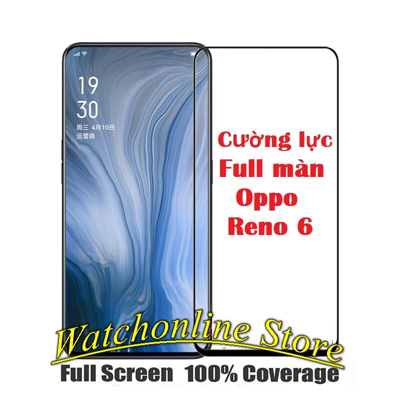 Cường lực Oppo Reno 6 6z Full màn hình / Carbon mặt lưng chống vân tay