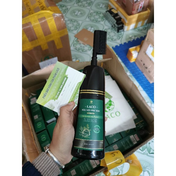 Dầu gội Phủ Bạc Laco đen tự nhiên