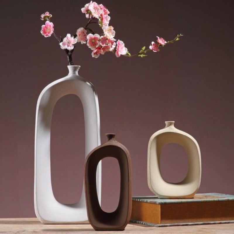 Bình gốm cắm hoa trang trí/không kèm hoa/phụ kiện decor