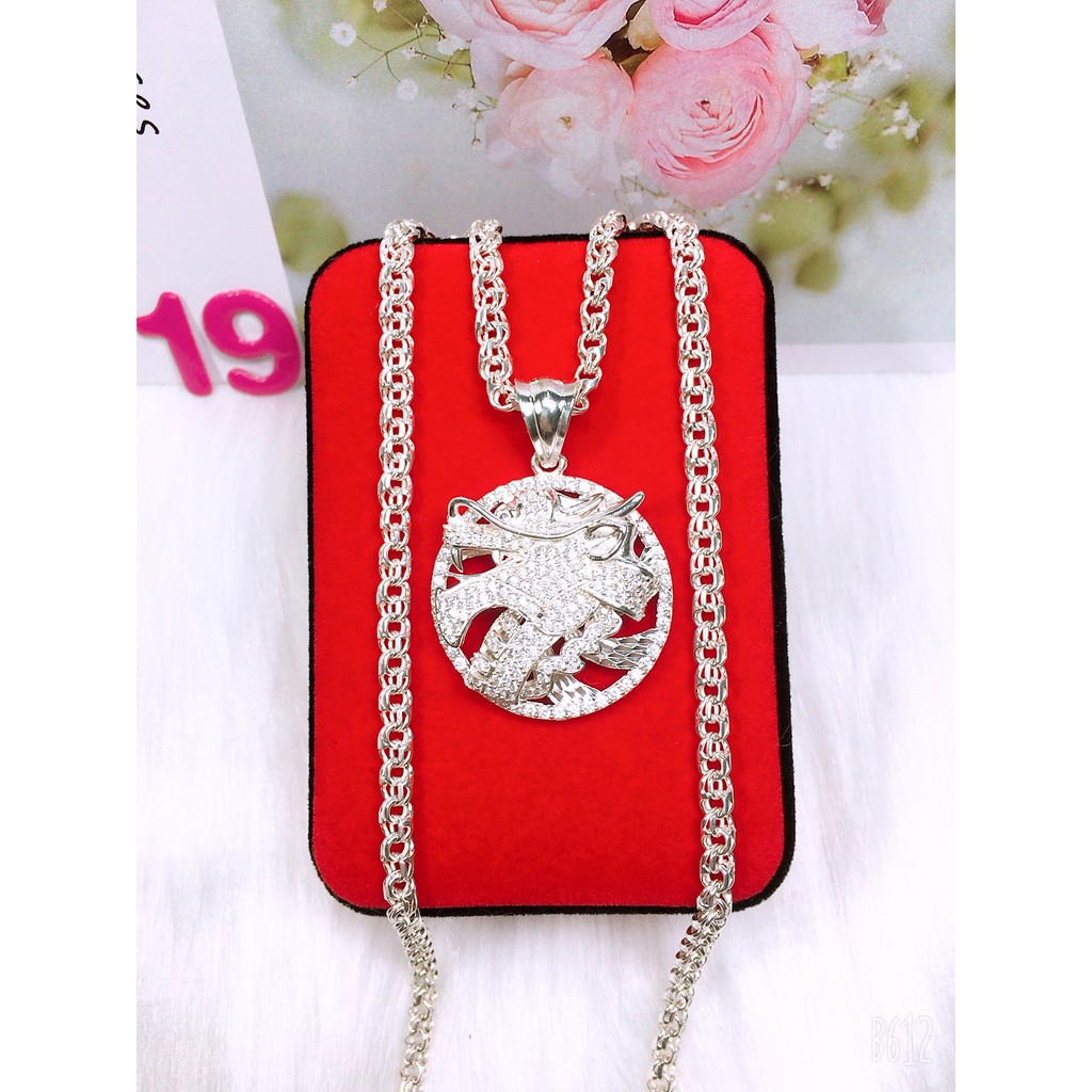 Mặt dây chuyền nam bạc ta cao cấp. MS20