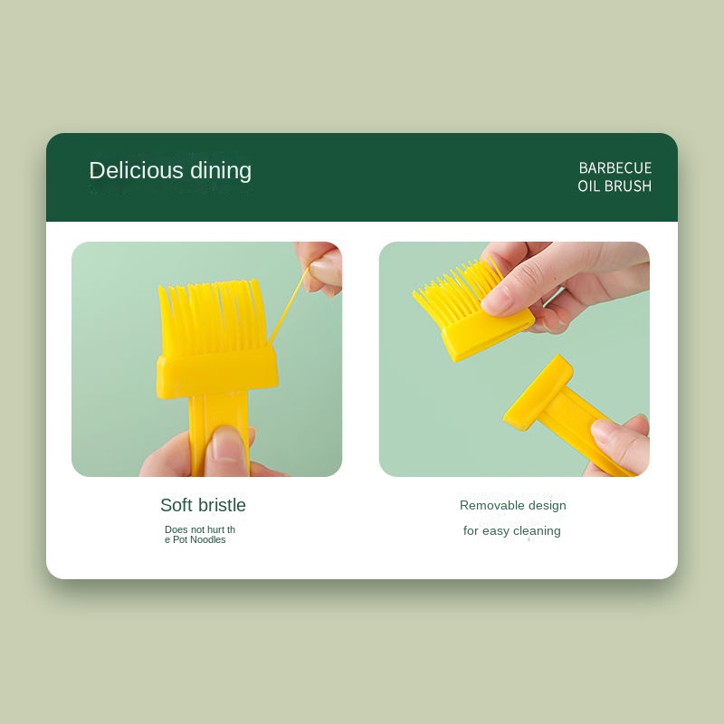 One Cọ Phết Dầu Ăn Kèm Bình Đựng Chịu Nhiệt Cao Tiện Dụng Cho Nhà Bếp