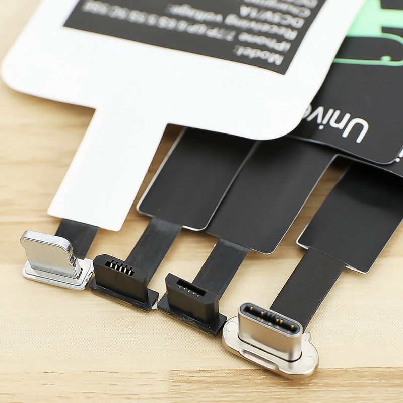 Android Miếng Dán Sạc Không Dây Qi Micro Usb Cho Điện Thoại Iphone