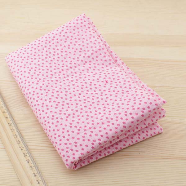 Set 7 Tấm Vải cotton Màu Hồng Trơn Kích Thước 50 * 50cm