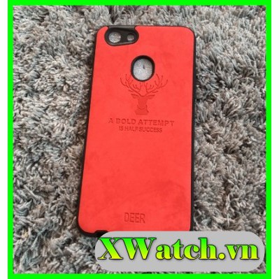 Ốp lưng Vải Hươu Oppo F5 / F7 F9 F3 A1K họa tiết hươu