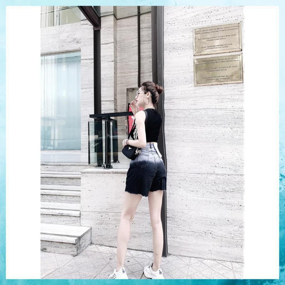 [Mã THJEGGT4 giảm 10K đơn 499K] Quần bò giả váy rách nhẹ dáng chữ A, quần jeans giả váy lưng cao túi hộp. Mã V0115 | BigBuy360 - bigbuy360.vn