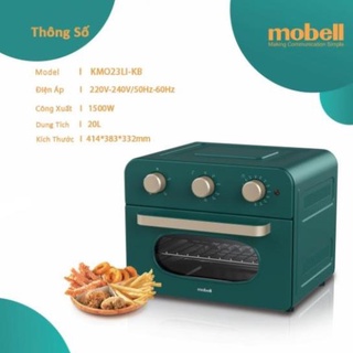 Z a a t nồi chiên không dầu mobell dung tích 20l - bảo hành 12 tháng h z q z
