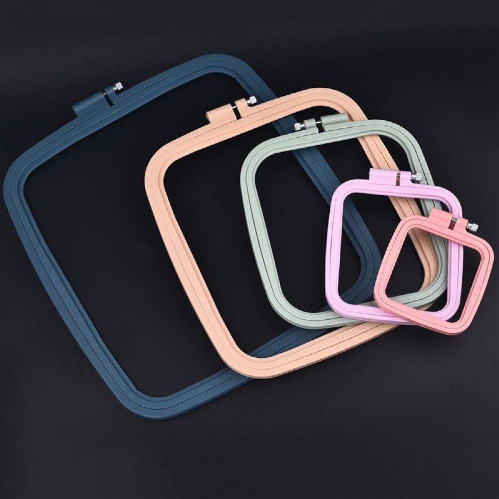 Khung Thêu Bằng Nhựa Hình Vuông Tùy Chỉnh Tiện Dụng Diy