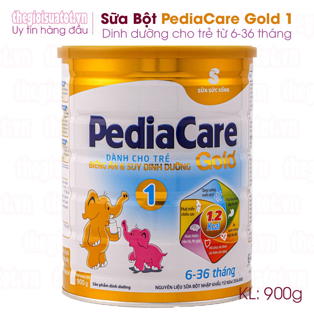 Combo 6 hộp Sữa PediaCare Gold 1 900g