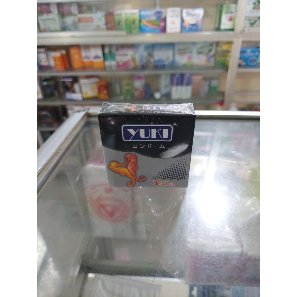 Bao Cao Su Yuki Các Loại 4In1- Siêu Mỏng – Gân Gai- cảm giác thật (Hộp 12 Cái, hộp 3 cái)