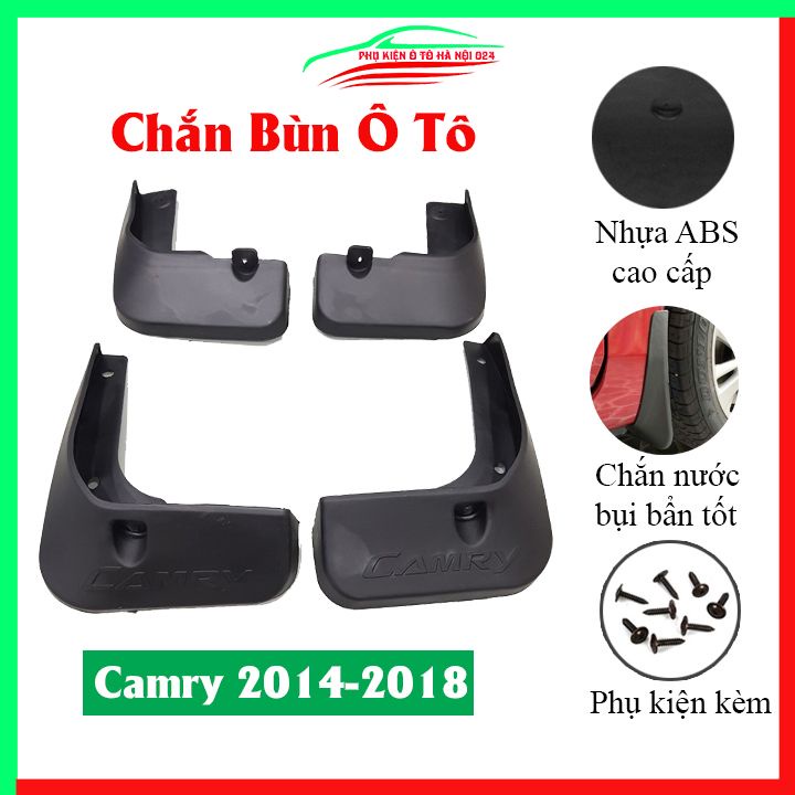 Bộ 4 chắn bùn Camry 2014-2018 chuẩn theo xe