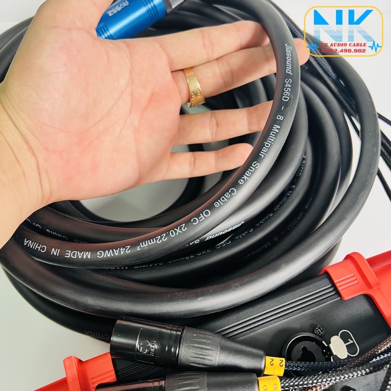 Bộ Cáp 8 - 12 - 16 Line JiaSound S456D - OFC 24 AWG