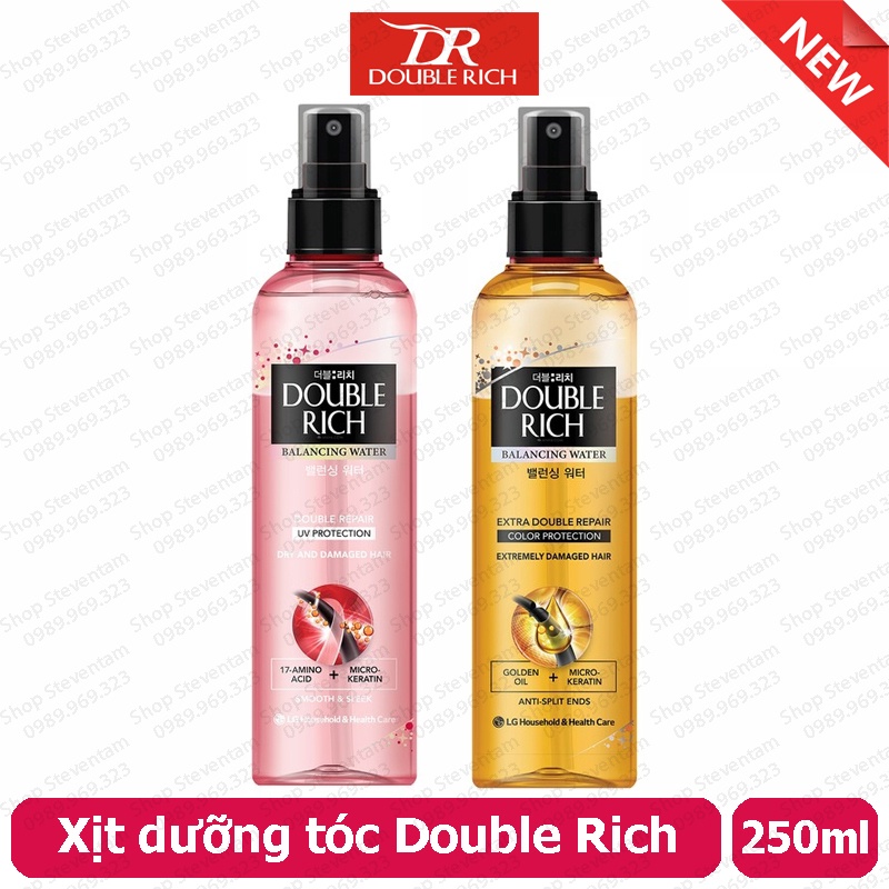 Xịt dưỡng tóc Double Rich 250ml