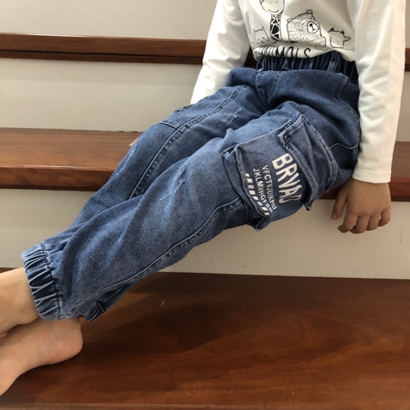 Quần bò quần JEAN bé trai bé gái chất vải cao cấp co dãn thoải mái JBT02 - Beddep Kids Clothes