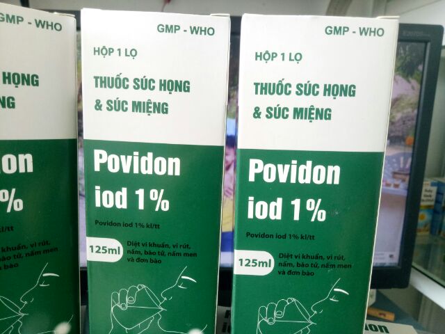 Thuốc súc họng và súc miệng POVIDON IOD 1%