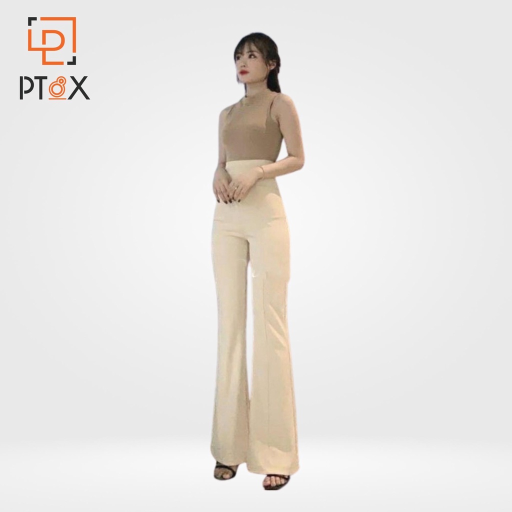 Quần ống loe suông dài 2 khuy siêu tôn dáng cho nữ